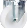 Rueda industrial fija en poliamida: Ø125 x 40 mm, placa de soporte: 103 x 85 mm. Capacidad: 250 kg, Tente