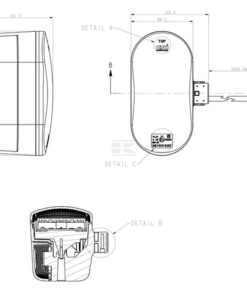 Luz de dirección y posición, LED, derecha, adecuada para CNH