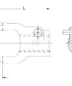 Horquilla con desconexión rápida, Ø1,1/8" - 6 estrías, W2100/W100E Walterscheid