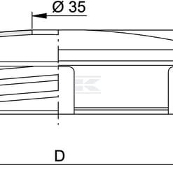 Tapa redonda 240 mm