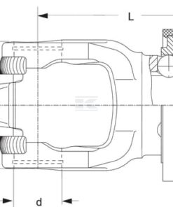Horquilla con desconexión rápida, Ø1,3/8" - 21 estrías, P580 Walterscheid 8 Horquilla con desconexión rápida, Ø1,3/8