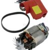 Motor eléct.+interr. y correas