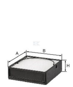 Filtro combustible sin metal