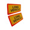 Sign Set “LONG VEHICLE” 525x250x1mm, yellow class 1 fluorescent