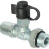 Straight stud coupling with test point 12/M22x1.5
