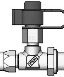 Straight stud coupling with test point 8/M16x1.5