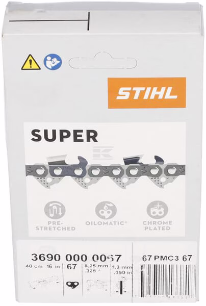 Cadena de motosierra, 0.325" 1.3mm/0.05", 16" (67E), 23 RS Pro 3 Cadena de motosierra, 0.325" 1.3mm/0.05", 16" (67E), 23 RS Pro