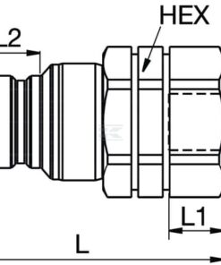 Conect. Tema 3/8 Viton
