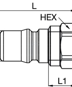 Acopl. rosca ext. 3/8" serie T