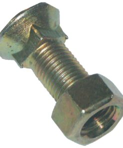 Tornillo de arado 3/8"x25 mm + tuerca