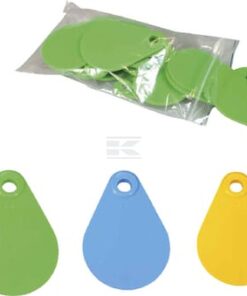 Crotal collar flexible amarillo blanco (25 uds.)