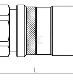 Conector hidrául. 1/2-1/2