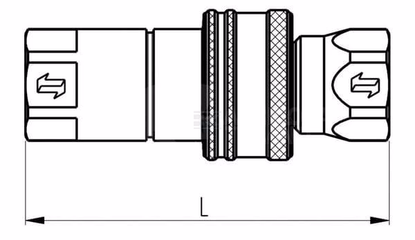 Racor rápido macho 1/2" - 12,5 - 3/4" UNF