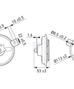 Claxon 12 V Hella