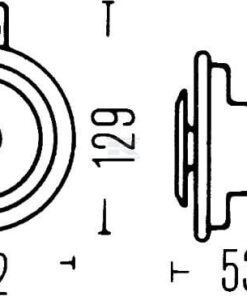 Claxon 12 V Hella