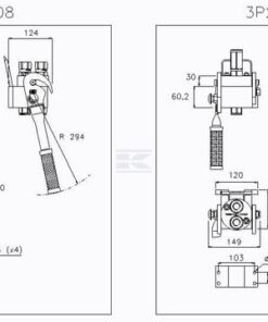 Multifaster G DN12-2 x 1/Tapón de sección móvil de 2" BSPP
