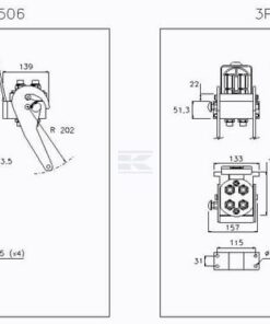 Multifaster DN10-4 x 3/8" BSPP tapón de sección móvil