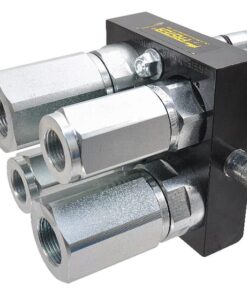Multifaster DN12/DN20-2 x 1/2"- 2 x 3/4" BSPP tapón de sección móvil