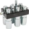 Multifaster DN12-6 x 1/2" BSPP tapón de sección móvil