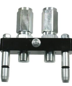 Multifaster DN10-2 x 1/2" BSPP tapón de sección móvil