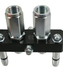 Multifaster DN10-2 x 1/2" BSPP tapón de sección móvil