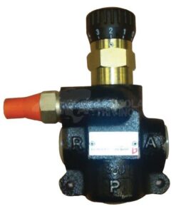 Válvula de control de caudal de 3 vías 0-50 l/min