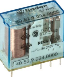 Relé PCB/Plug-in 5mm.pinning 2M 8A/24V DC/Agni