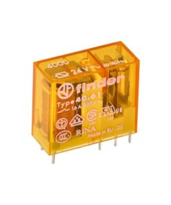 Relé enchufe PCB pines 5mm 1NO 16A/230V AC/AgSnO2