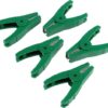 5 pinzas de cocodrilo verdes