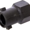 Tapón adaptador de boquilla, roscado, tipo bayoneta, color negro, Arag