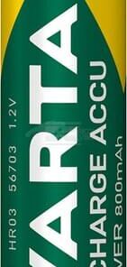 Pilas 1,2 V 800 mAh AAA 4 uds.