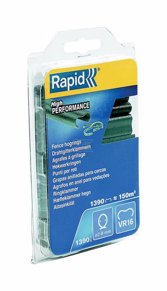 Grapas Rapid VR16 verde rec. 6 Grapas Rapid VR16 verde rec.