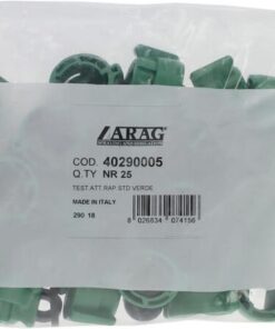 Tuerca de boquilla, tipo bayoneta, SW8, color verde, con junta, 25 uds., Arag