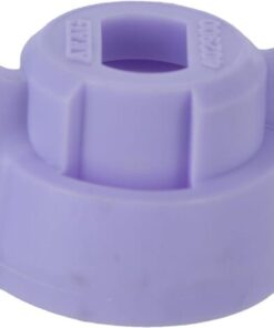 Tuerca de boquilla, tipo bayoneta, SW8, color violeta, con junta, 25 uds., Arag