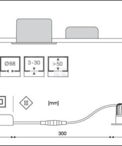 Luminaria LED Spot 8 W 830