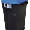 Contenedor polipropileno azul/negro 120L 600x568x886mm