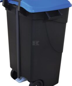 Contenedor polipropileno azul/negro 120L 600x568x886mm