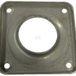 Brida cuadrada de 4" para 4 pernos de fijación