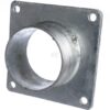 Brida cuadrada 4" + extremo roscado L=75mm