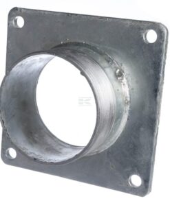 Brida cuadrada 4" + extremo roscado L=75mm