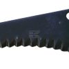 Silage wagon knife with groove