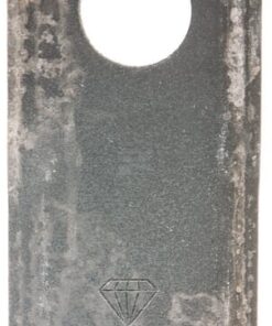 Cuchilla izda. de segadora 100 x 48 x 4 mm orificio Ø 21 mm adecuada para Pöttinger (paquete de 25 unidades)