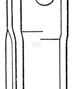 Cuchilla izda. de segadora 100 x 48 x 4 mm orificio Ø 21 mm adecuada para Pöttinger (paquete de 25 unidades)