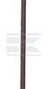 Oval steel post 106 cm with ring 10pcs