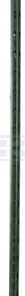 Piqueta de metal T-POST 182 cm