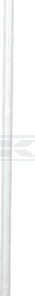 Piqueta de PVC blanca 106 cm