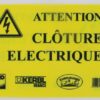 Placa advert. cercado eléctr. 4 Placa advert. cercado eléctr.
