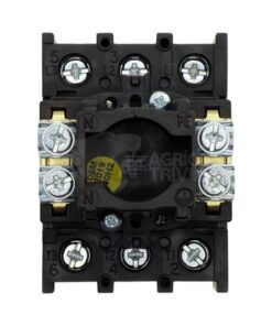 Conmutador levas 3P, 25A, BK