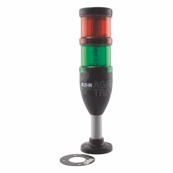 Columna de señalización + LED 24 V rojo/verde completo 4 Columna de señalización + LED 24 V rojo/verde completo