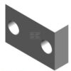 Placa distanciadora 60x25x90, 2x Ø203.1-60 Zn 2 Placa distanciadora 60x25x90, 2x Ø203.1-60 Zn